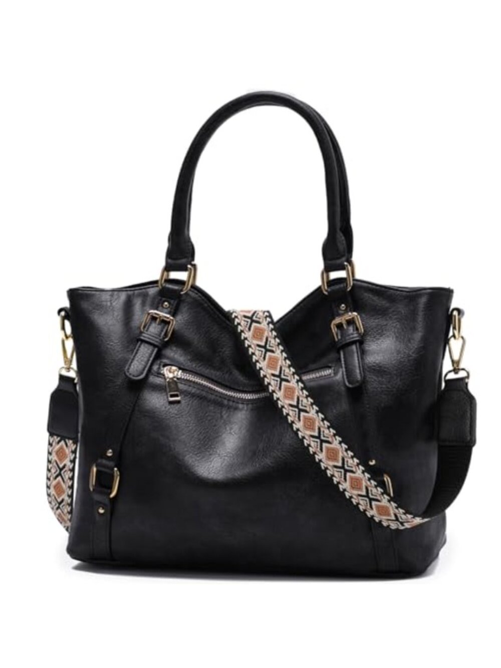 Vegan Leather Hobo Bag Women Shoulder Crossbody Satchel Tote